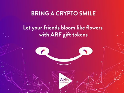 Airfio never ends creativity and now you can gift ARF to your friends